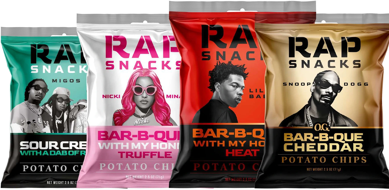 Sachets de chips RAP Snacks
